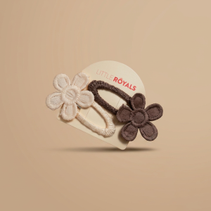Daisy Floral Clips – Ivory & Cocoa