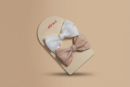 Ivory & Oatmeal Corduroy Bow Slide Clips