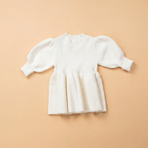 The Ivory Belle Cotton Knit Dress
