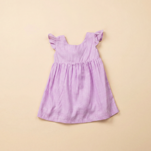 The Lilac Bow Linen Dress