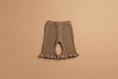 The Little Royals Caramel Flare Knit Pants